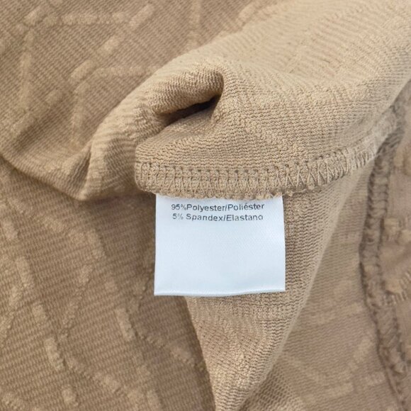 Ontwelth Women SZ 3X Tan Sleeveless Top Embellished Studs &Pearls Textured Knit - Picture 5 of 9